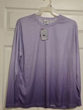 Spicy Tuna Men's Lavender Ombre Long-Sleeve Tee